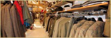 Men's tweed clothing at Cotswold Woollen Weavers