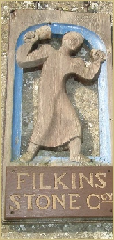 Stonework in the Filkins Stone Company studio and workshops