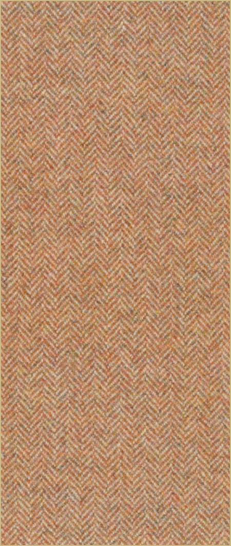 Cotswold Woollen Weavers' Pure New Wool herringbone upholstery cloth - Flame