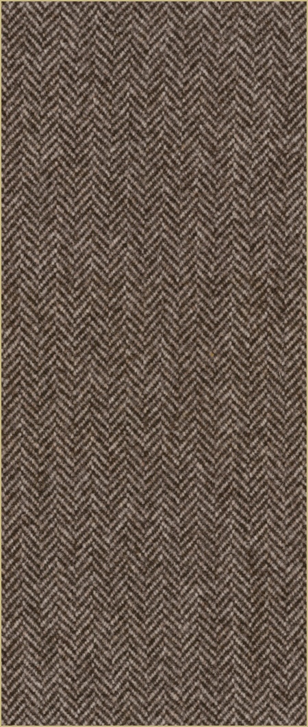Cotswold Woollen Weavers' Pure New Wool herringbone upholstery cloth - Bison