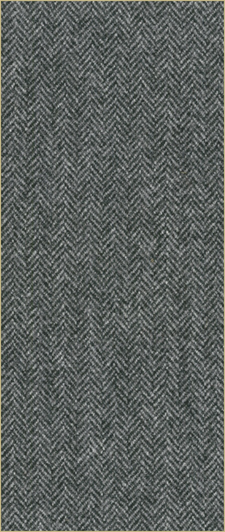 Cotswold Woollen Weavers' Pure New Wool herringbone upholstery cloth - Granite