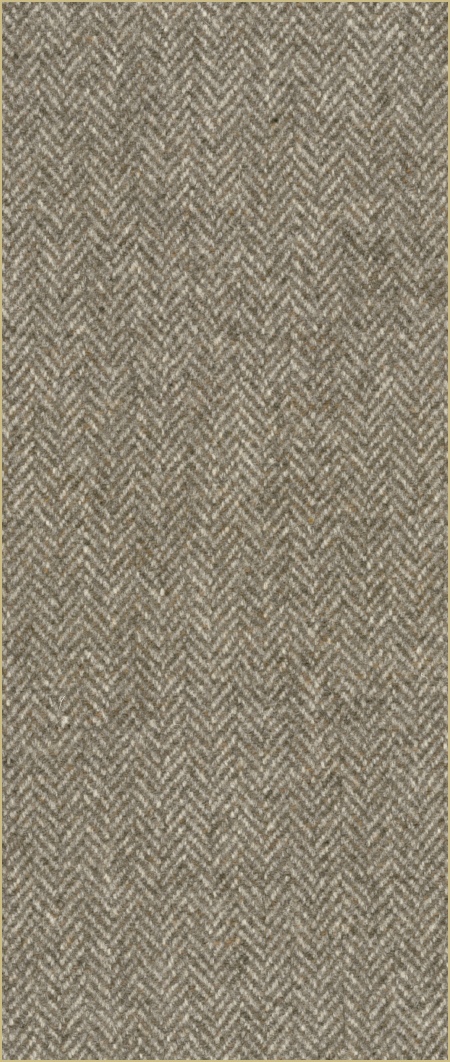 Cotswold Woollen Weavers' Pure New Wool herringbone upholstery cloth - Gunsmoke