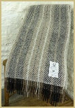 Natural British Wool Stripe Throw - Light