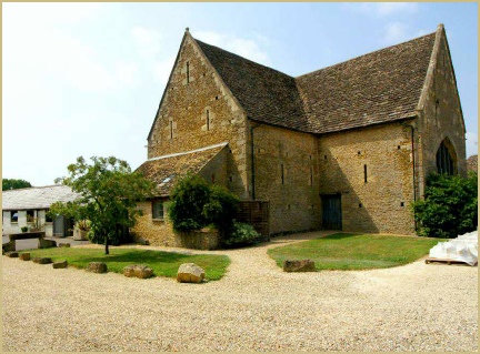 Cotswold Woollen Weavers barn in summer