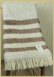 Cotswold Woollen Weavers' Witney Contemporary Point Blanket Throw Cinnamon