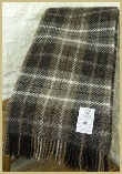 Natural British Wool Plaid Throw - Grey