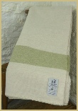 Soft-Stripe Lambswool Merino Blanket - Green