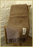 Natural British Wool Leno Throw - Shetland Moorit